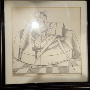 Erwin Bogaert Original Signed Pencil Sketch